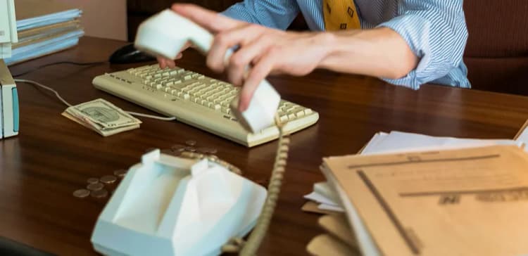 Man presenting in a meeting
